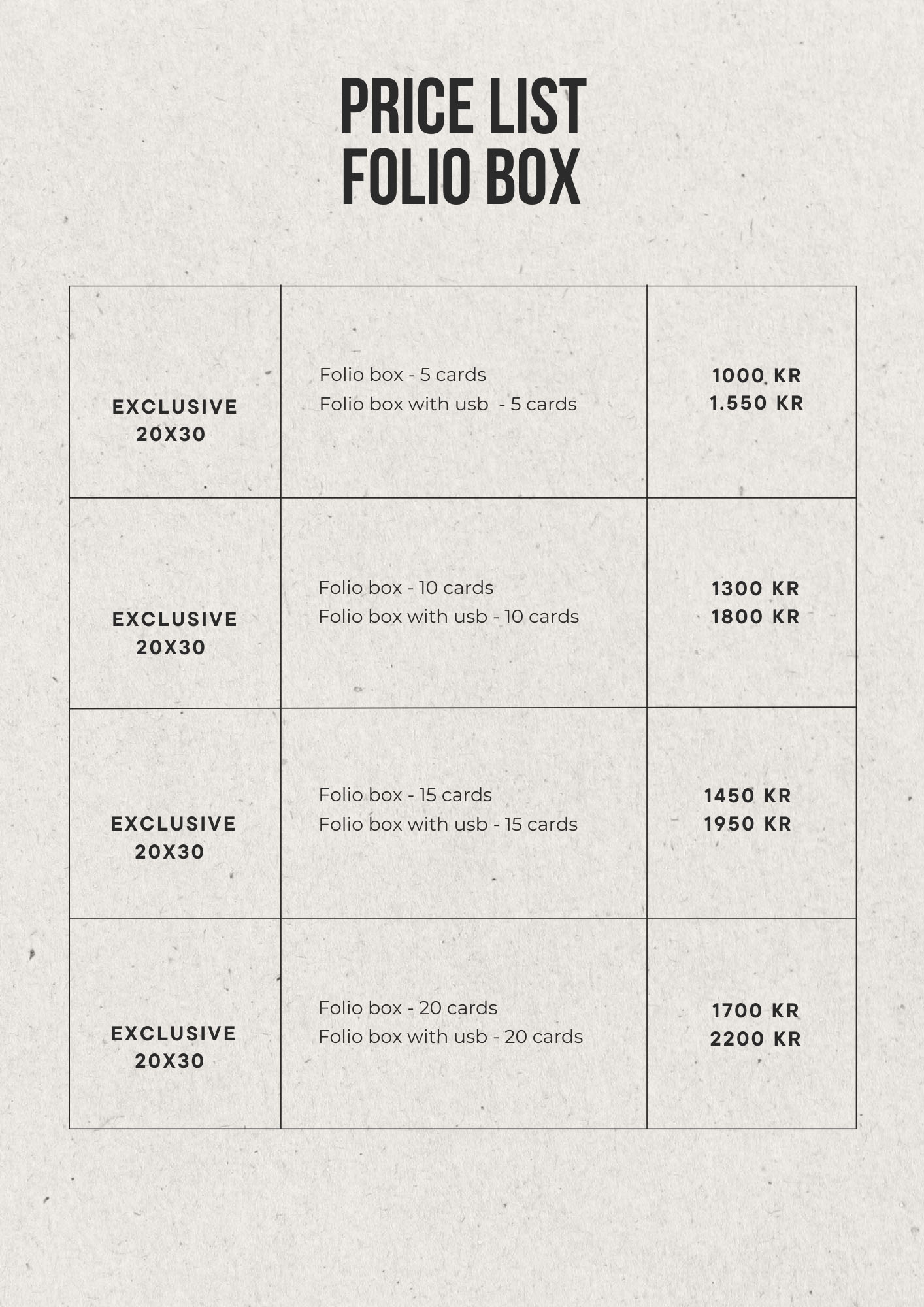 Folio Box Exclusive 
